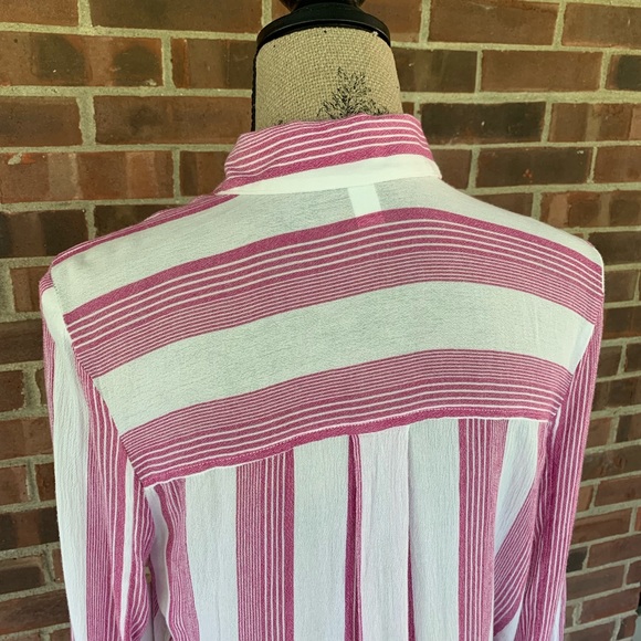 NWT Nordstrom BP striped button down shirt - Picture 5 of 8